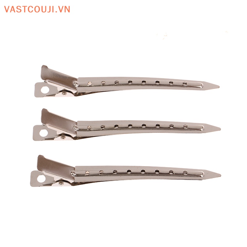 Set 10 Kẹp Tóc Tạo Kiểu DIY Bằng Kim Loại Chuyên Dụng Cho Salon