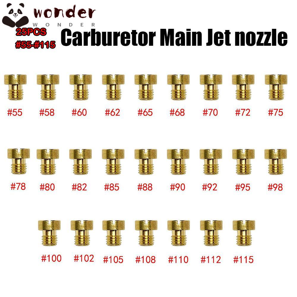 Set 25 Đầu Phun Bộ Chế Hòa Khí 55-115 M5 Bằng Đồng Siêu Bền Cho Xe Mô Tô