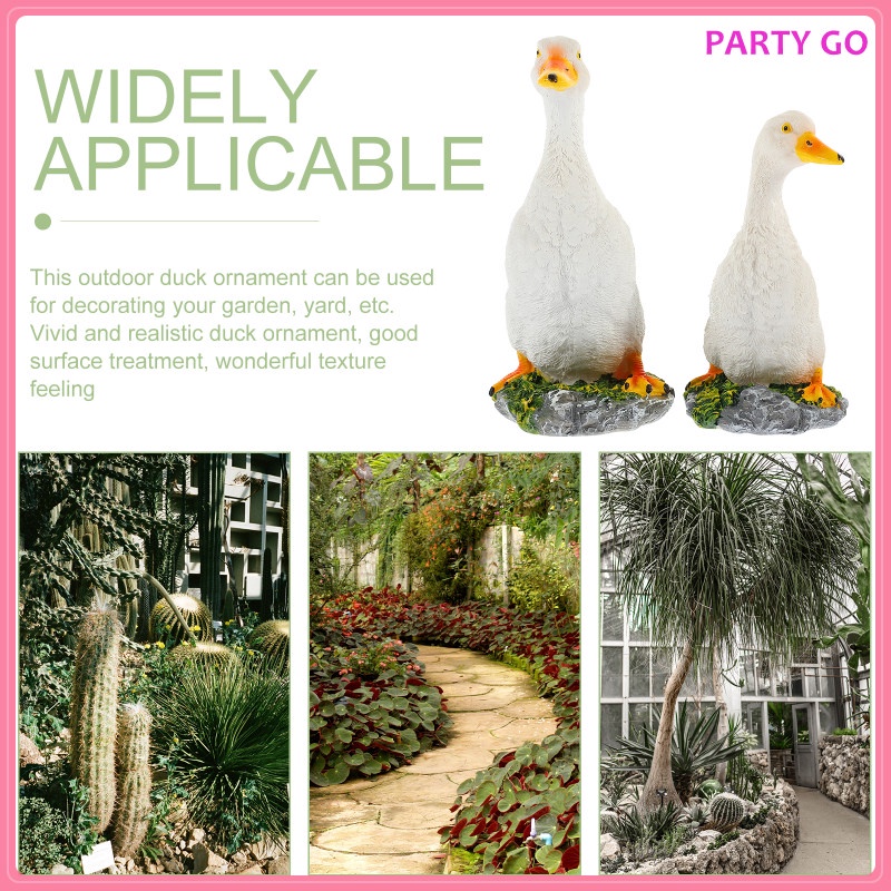 Bộ 2 Chú Vịt Nhỏ Bằng Nhựa Resin Trang Trí Bảng Điều Khiển Xe Hơi