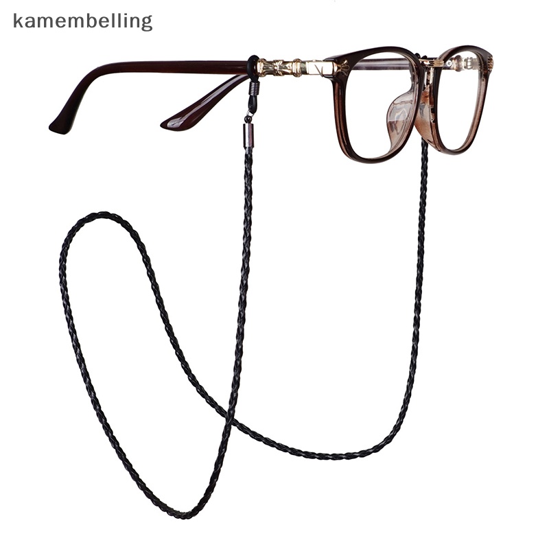 Dây Đeo Mắt Kính Bằng Da Bện Dày Dặn Chống Trượt Phong Cách Thể Thao