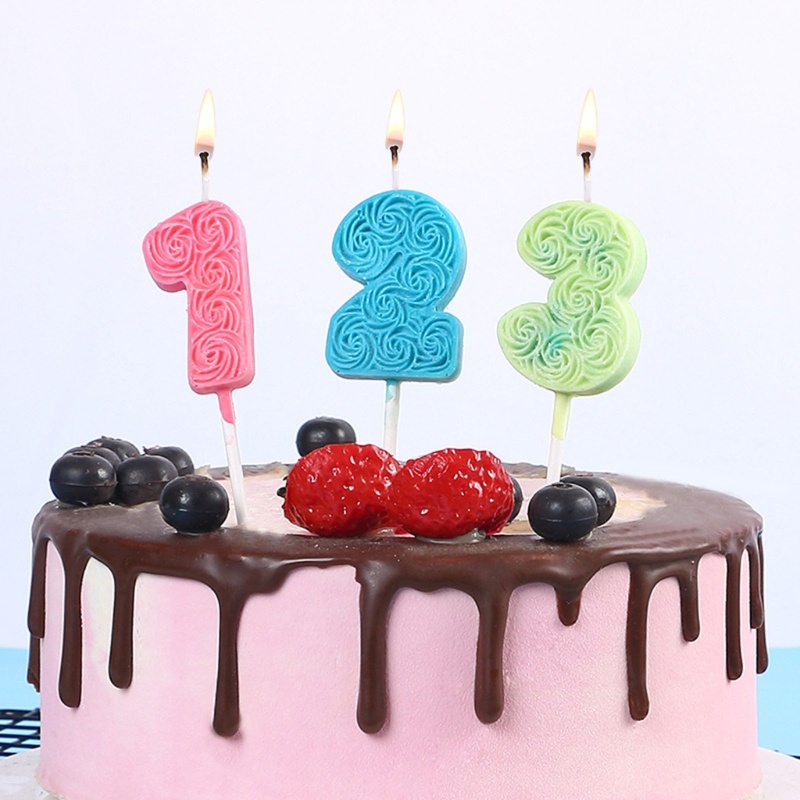 Bộ Khuôn Silicone Làm Kẹo Mút Và Nến Hình Chữ Số Vui Nhộn Chất Lượng Cao