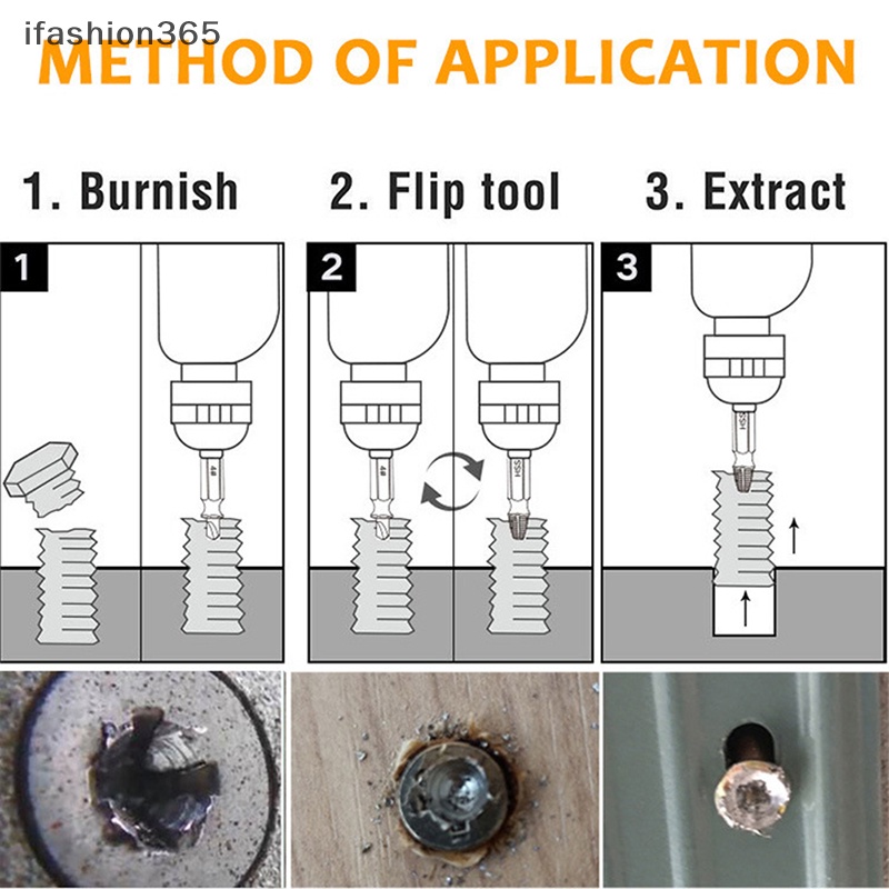 Set 6 Mũi Khoan Tháo Gỡ Ốc Vít Bị Hỏng ifashion365