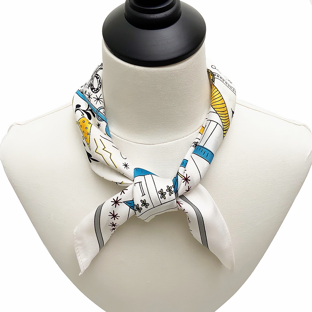 Khăn Quàng Cổ Vuông Nhỏ Xinh 53cm Thời Trang Công Sở Cho Bạn Gái