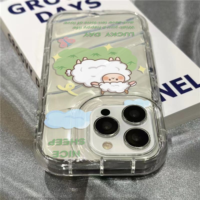 Ốp Điện Thoại Mềm Trong Suốt Họa Tiết Cừu Dễ Thương Cho Iphone 14Promax 7 7Plus 8 Plus 1312 11 VC7B