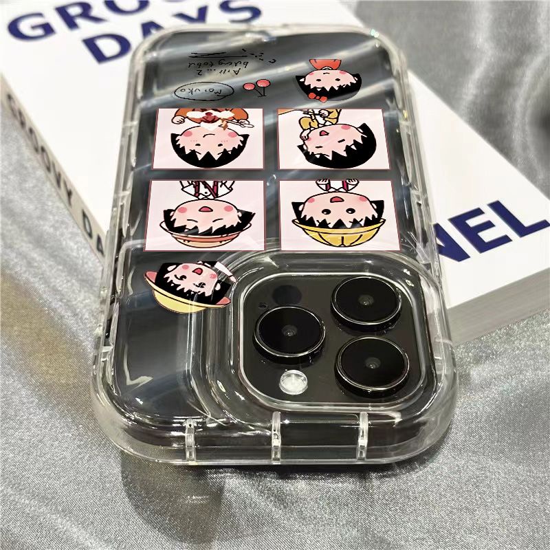 Ốp Điện Thoại Dẻo Trong Suốt Họa Tiết Hoạt Hình Maruko Cho iPhone14promax 1312 / 11 7 / 8plus xr / sins 667Z