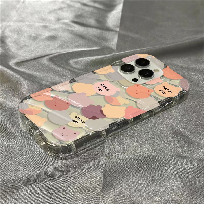 Ốp Điện Thoại Mềm Trong Suốt In Hình Gấu / Thỏ JKYM Dễ Thương Cho Iphone plus1312iPhone14promax 8 / 11 7sinsxr