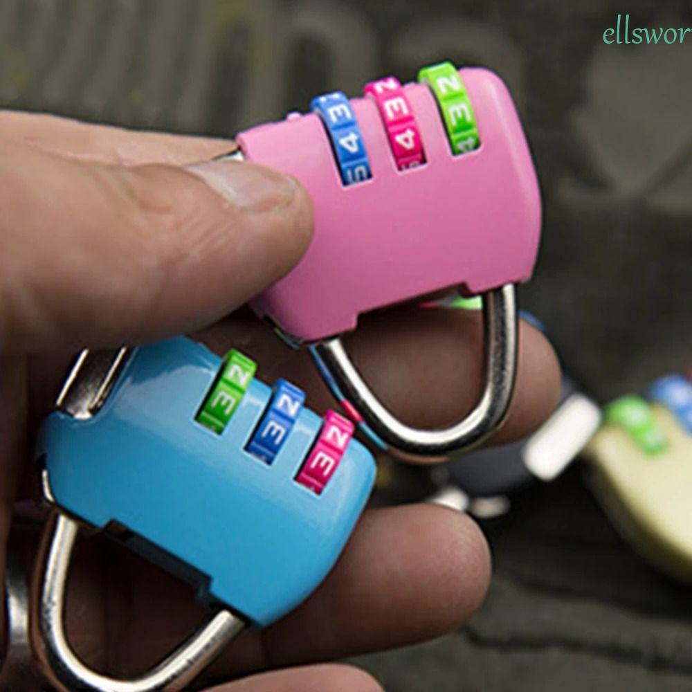 ELLSWORTH Ổ Khóa Mật Khẩu Mini Chống Trộm Nhiều Màu Sắc Tiện Dụng Cho Vali / Tủ Đồ
