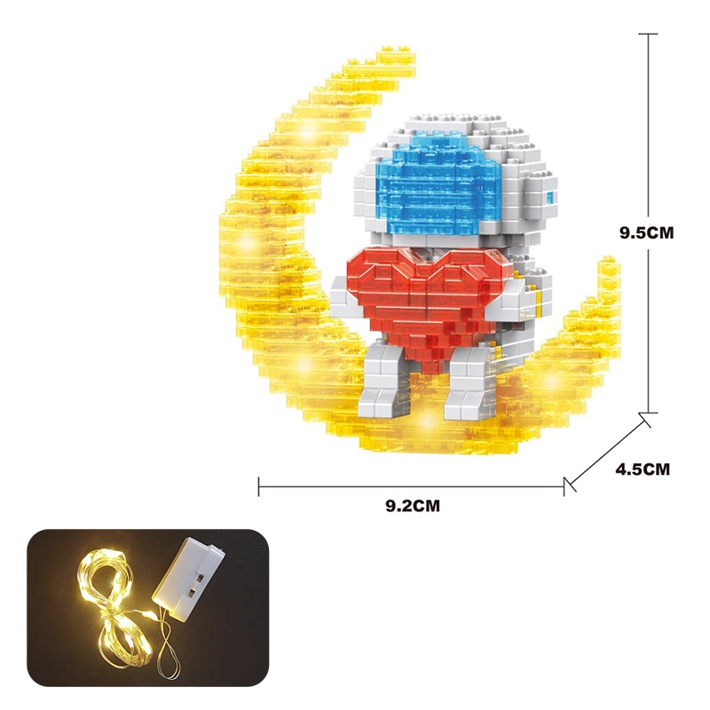 Bộ Đồ Chơi Lắp Ráp Mô Hình Phi Hành Gia 3D Dễ Thương Cho Bé