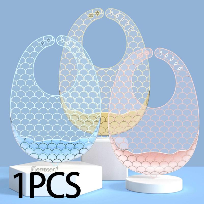 [Fenteer1] Tạp Dề Bằng Silicone Có Thể Điều Chỉnh Trọng Lượng Cho Bé Sơ Sinh