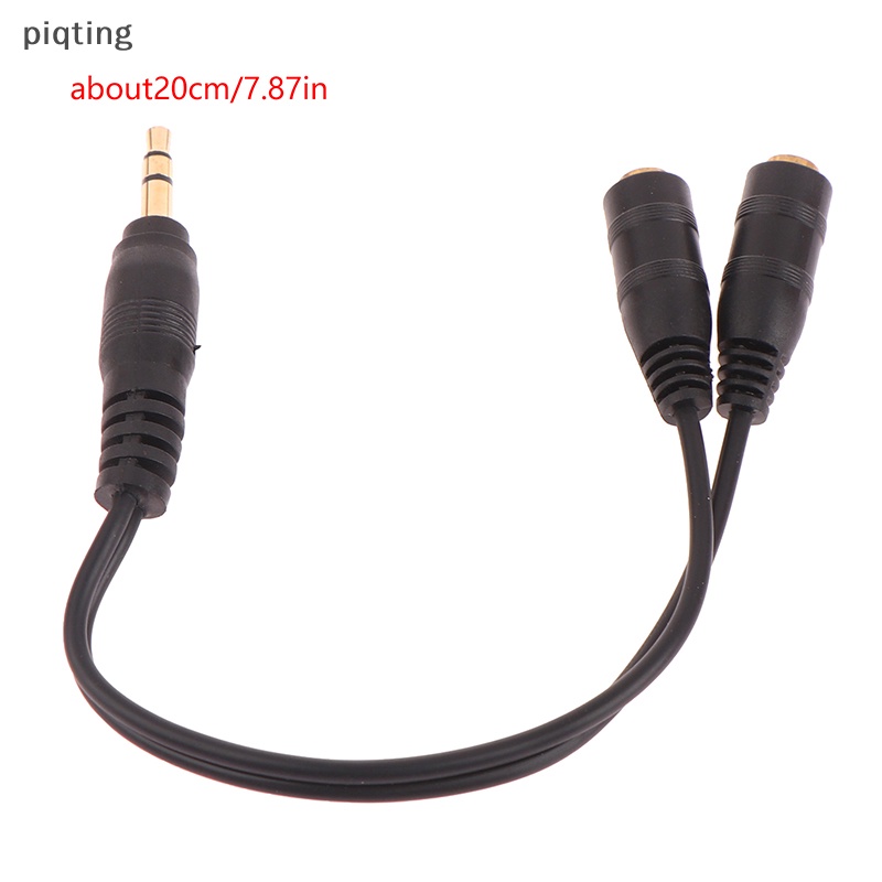 Cáp Chia Tai Nghe 2 CổNg 3.5mm Sang 2 Lỗ CắM Chuyên DụNg Cho Iphone Android