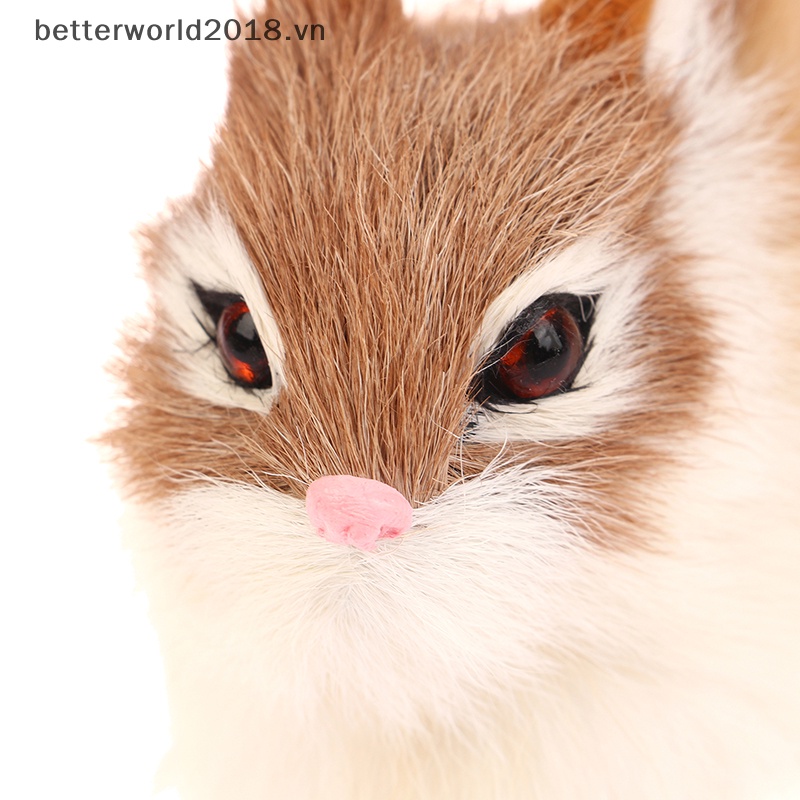 Đồ trang trí Động Vật Giả Lông Thỏ Trang Trí Nhà Cửa