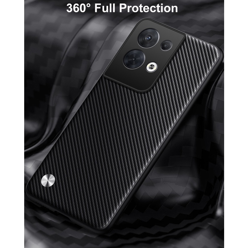 Ốp Điện Thoại Da PU Nhám Chống Sốc Cho OPPO Reno 8 / 8 Pro / 8 Lite / 8z / 8T 5G