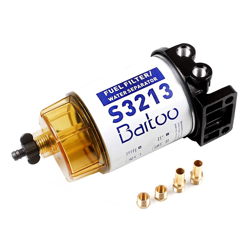 Bộ Lọc Nhiên Liệu ABS + Kim Loại 3 / 8 Inch S3213 Cho Động Cơ Tàu Thuyền Yamaha Racor Sierra