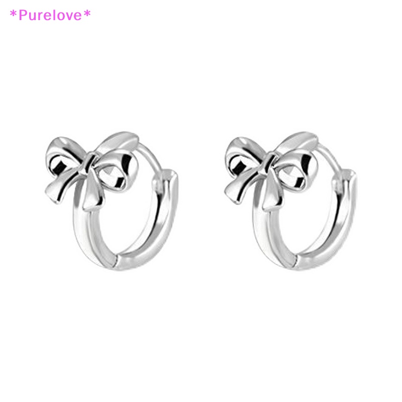 1 Đôi Bông Tai Kim Loại Hình Nơ Phong Cách Harajuku Vintage Dành Cho Nữ Y2k Mới