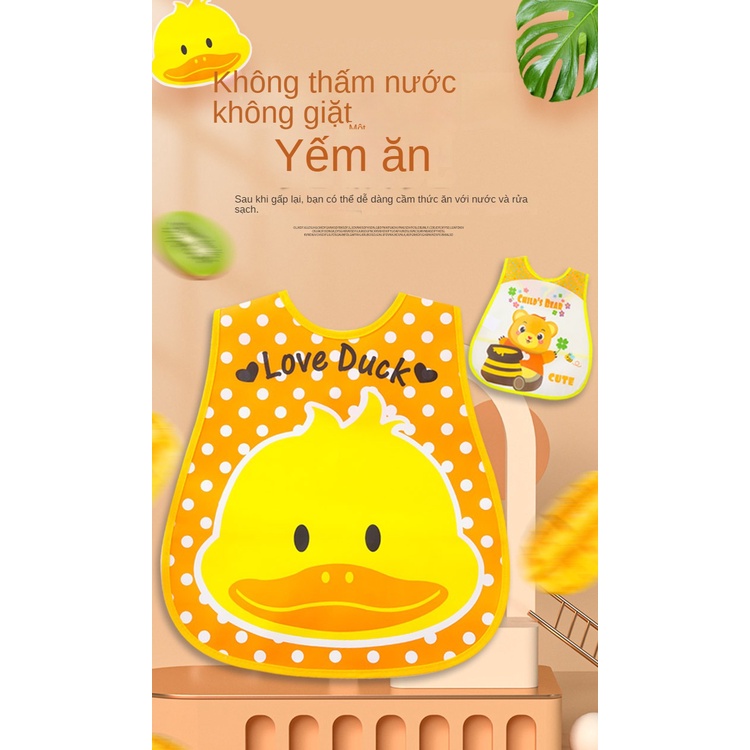 🍼Mẫu mới không thấm nước Baby Eva nước miếng Yếm
