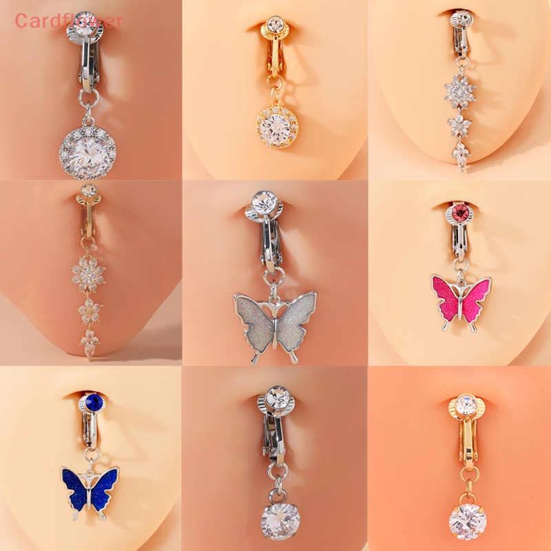 Khuyên Rốn Giả Xỏ Rốn Hình Hoa Và Bướm Thời Trang Mới Cho Nữ