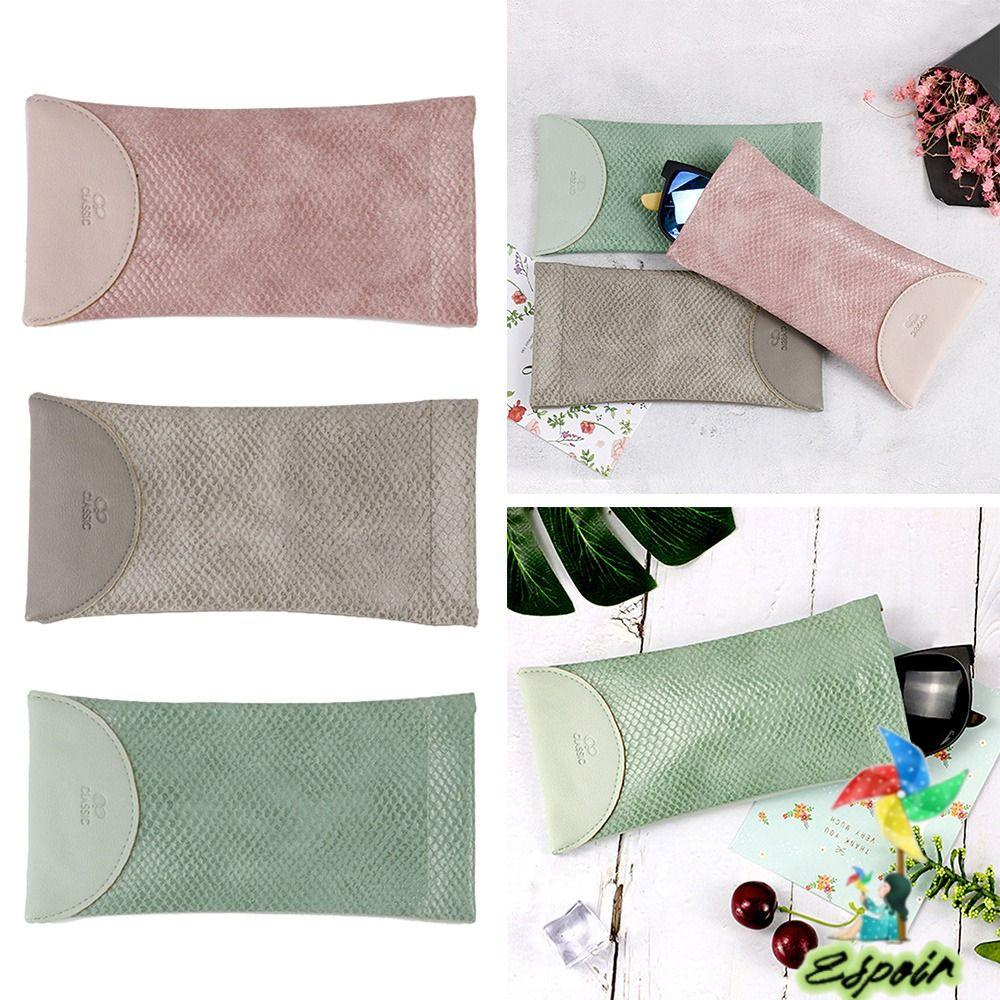 ESPO Hộp Đựng Kính Chất Liệu Da PU Họa Tiết Da Rắn Ốp