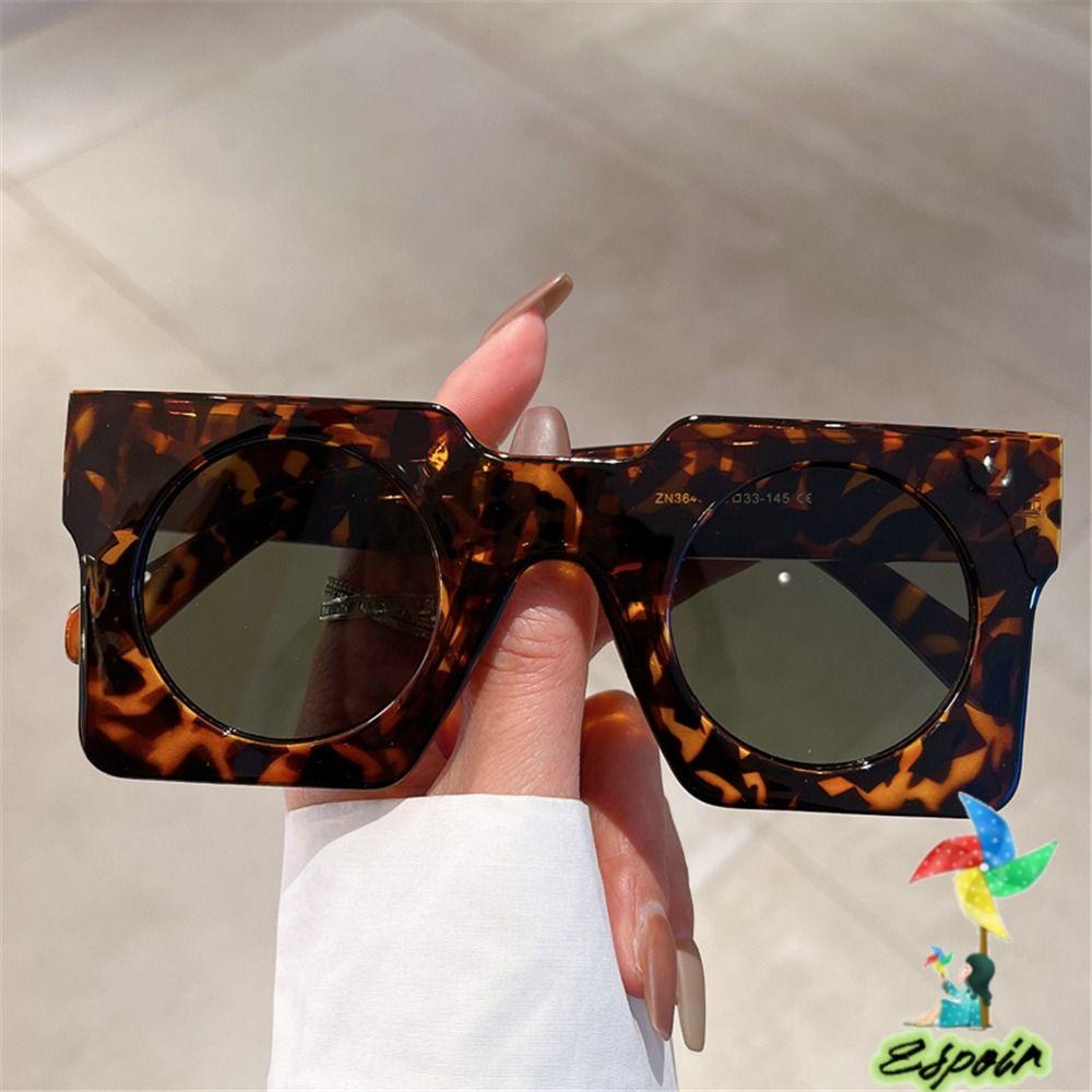 ESPO Kính Mát Tròn Oversized Y2K