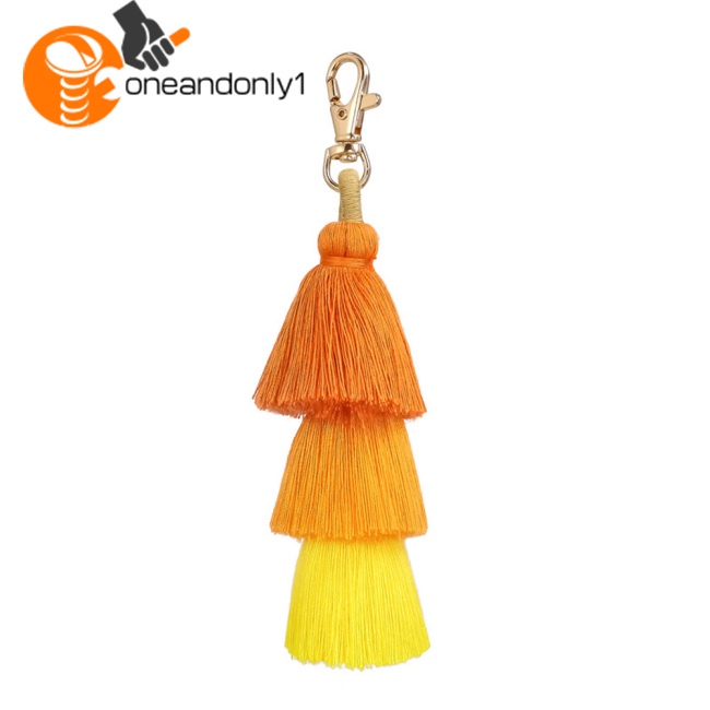 Set 6 Móc Khóa Nhiều Màu Sắc Phong Cách Bohemian