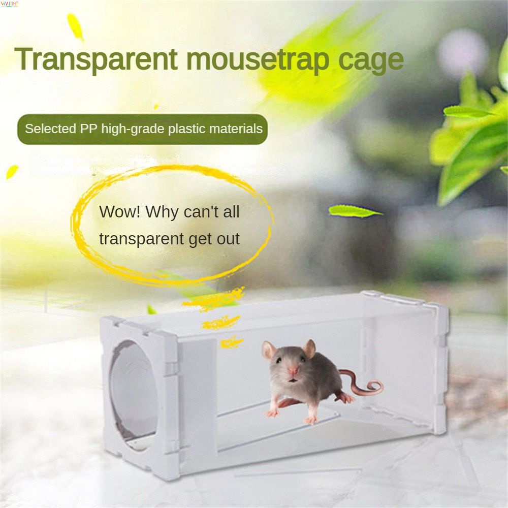 Bẫy chuột có thể gập lại tại nhà, tiện lợi và nhanh chóng, bẫy chuột trực quan màu trắng trong suốt Bẫy chuột sống Bán chạy