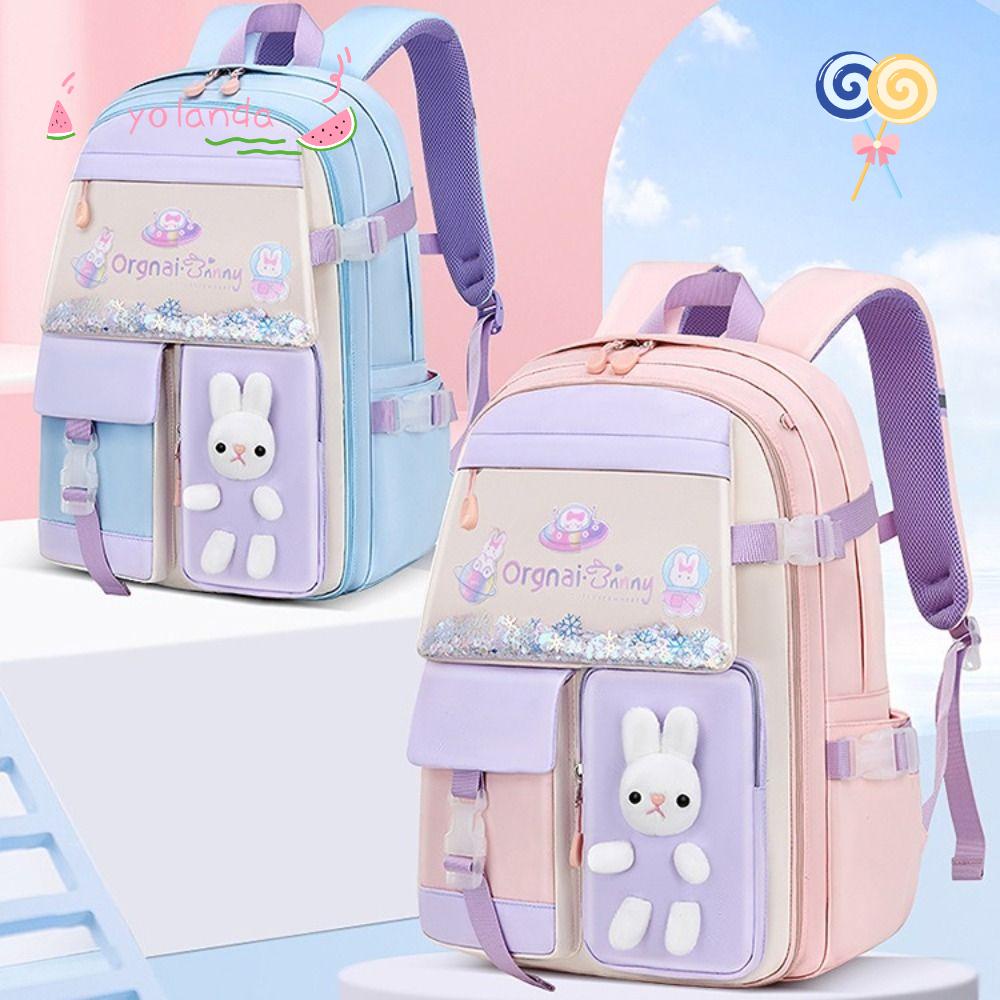 Ba Lô Nylon Nhẹ Chống Nước Sức Chứa Lớn Họa Tiết Hoạt Hình Thời Trang