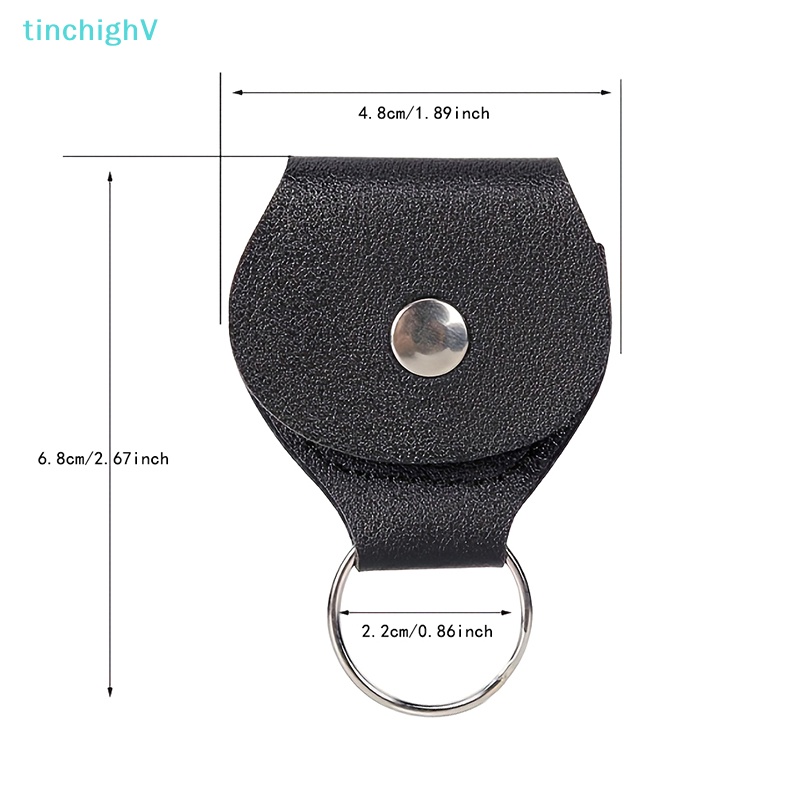 Túi Da Đựng Miếng Gảy Đàn Guitar Gắn Móc Khóa Tiện Dụng