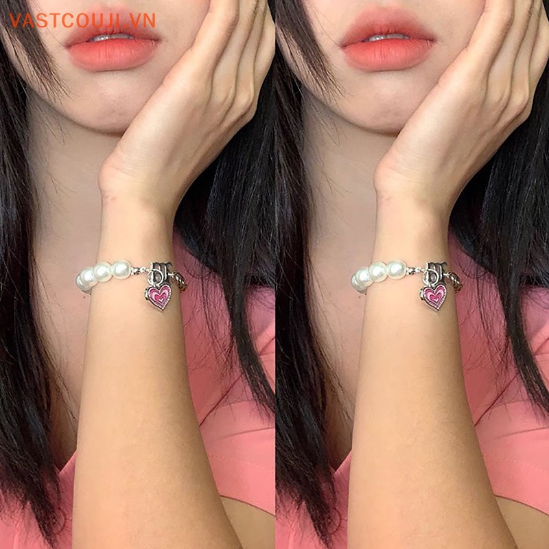 Vòng cổ Mặt Hình Đầu Lâu Đính Ngọc Trai Phong Cách Hip Hop Steampunk VASTJI Y2K