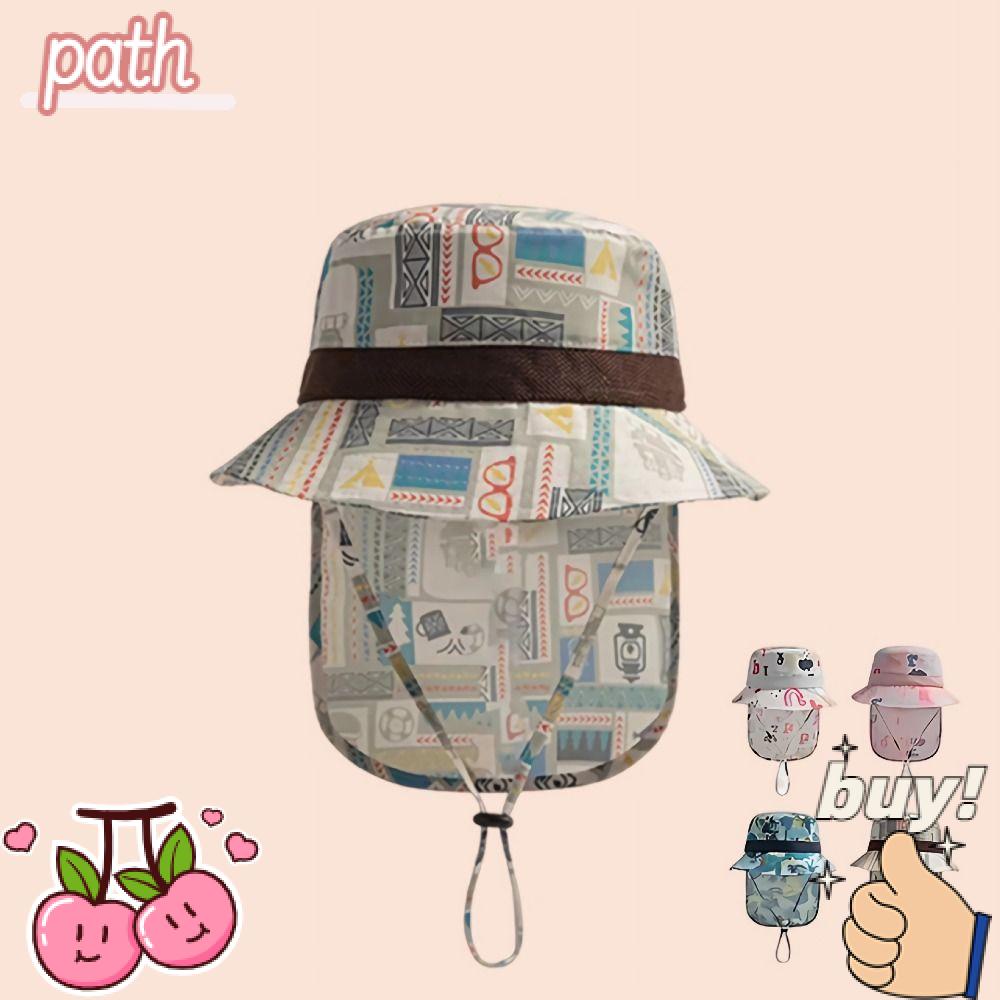 PATH Mũ Tai Bèo Chống Nắng Thoáng Khí Có Thể Điều Chỉnh Bảo Vệ Cổ Cho Bé Gái