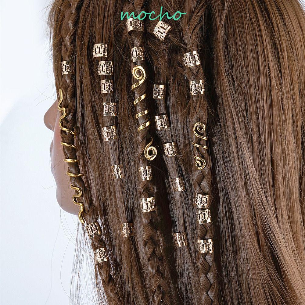 MOCHO Set 28 Kẹp Tóc Dạng Cong Màu Vàng / Bạc Thời Trang Cho Nữ