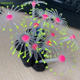 1 cây san hô silicon phát sáng trang trí bể cá mới