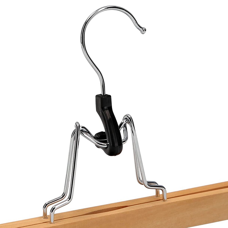 Bộ 8 Móc Treo Quần Áo Bằng Gỗ Chống Trượt Có Thể Xoay Được Tiện Dụng Cho Gia Đình