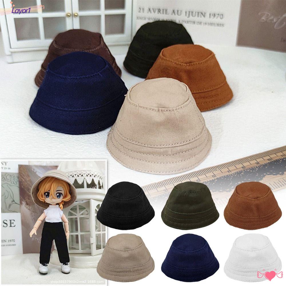 LAYOR1 Mũ Vành Tròn In Hình Động Vật Dễ Thương Cho Búp Bê OB11 OB11