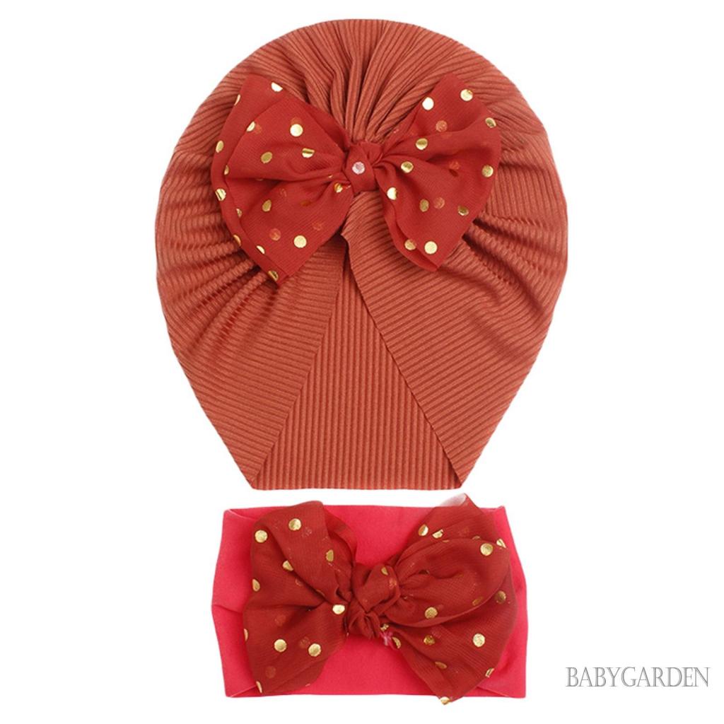 Mũ Beanie Thắt Nơ Đính Kim Sa Lấp Lánh Dễ Thương Cho Bé 0-2 Tuổi