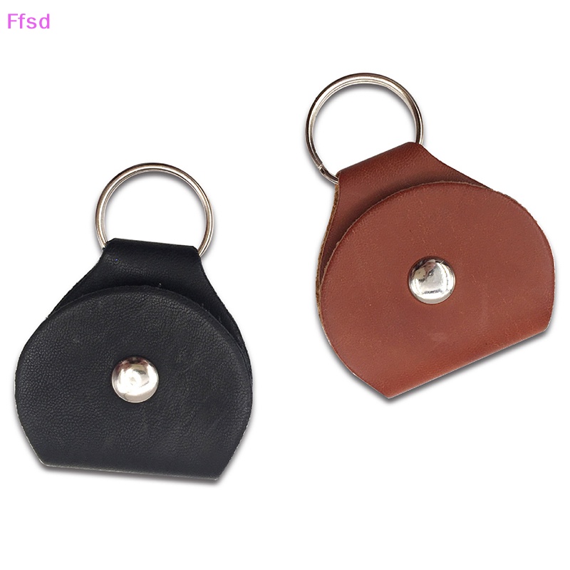 Túi Da Thật Đựng Miếng Gảy Đàn Guitar Gắn Móc Khóa Tiện Dụng