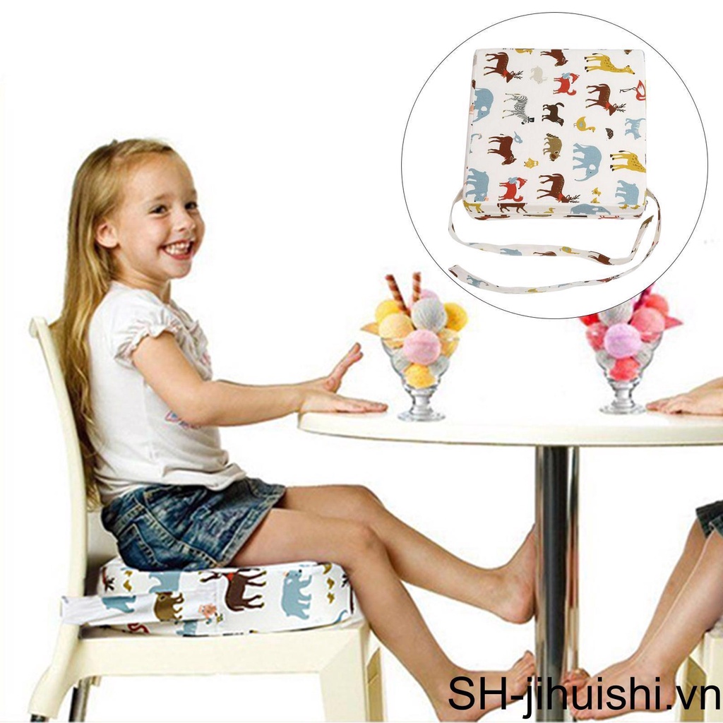 Đệm Lót Ghế Ngồi Màu Đen Hình Động Vật Dễ Thương Cho Bé