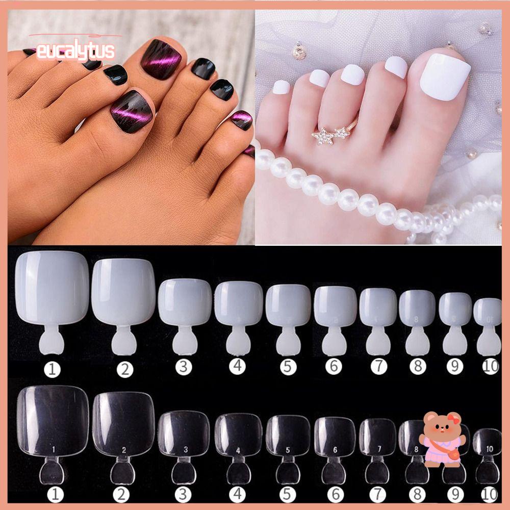 EUTUS Móng Tay Giả Trong Suốt Che Phủ Toàn Diện