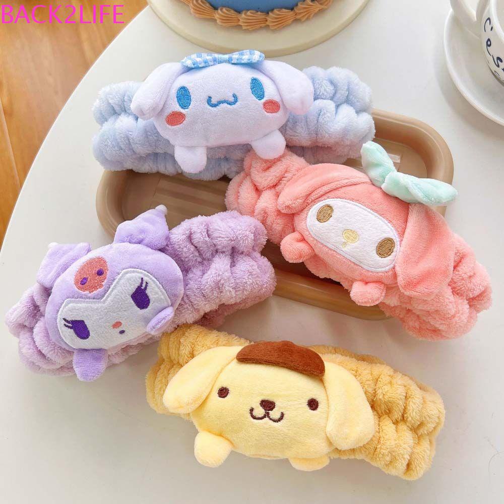 BACK2LIFE Băng Đô Vải Nhung Họa Tiết Hoạt Hình Dễ Thương Cho Nữ