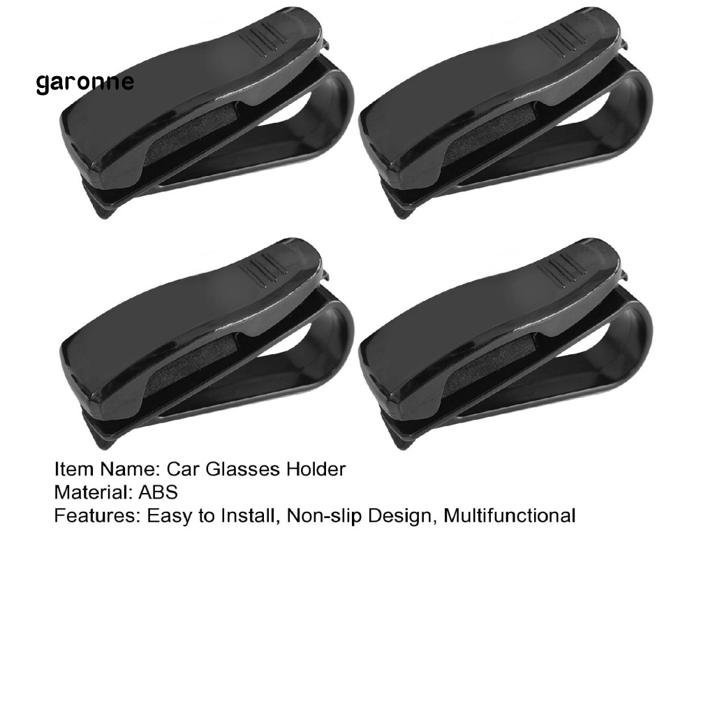 Set 4 Giá Đỡ Mắt Kính Gắn Tấm Che Nắng Xe Hơi Tiện Dụng