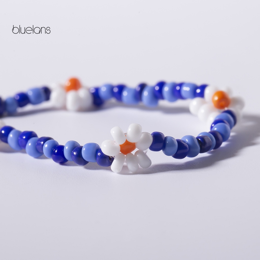 Vòng cổ Hạt Nhiều Màu Hình Hoa Nhỏ Dễ Thương Phong Cách Bohemian Thời Trang Cho Nữ