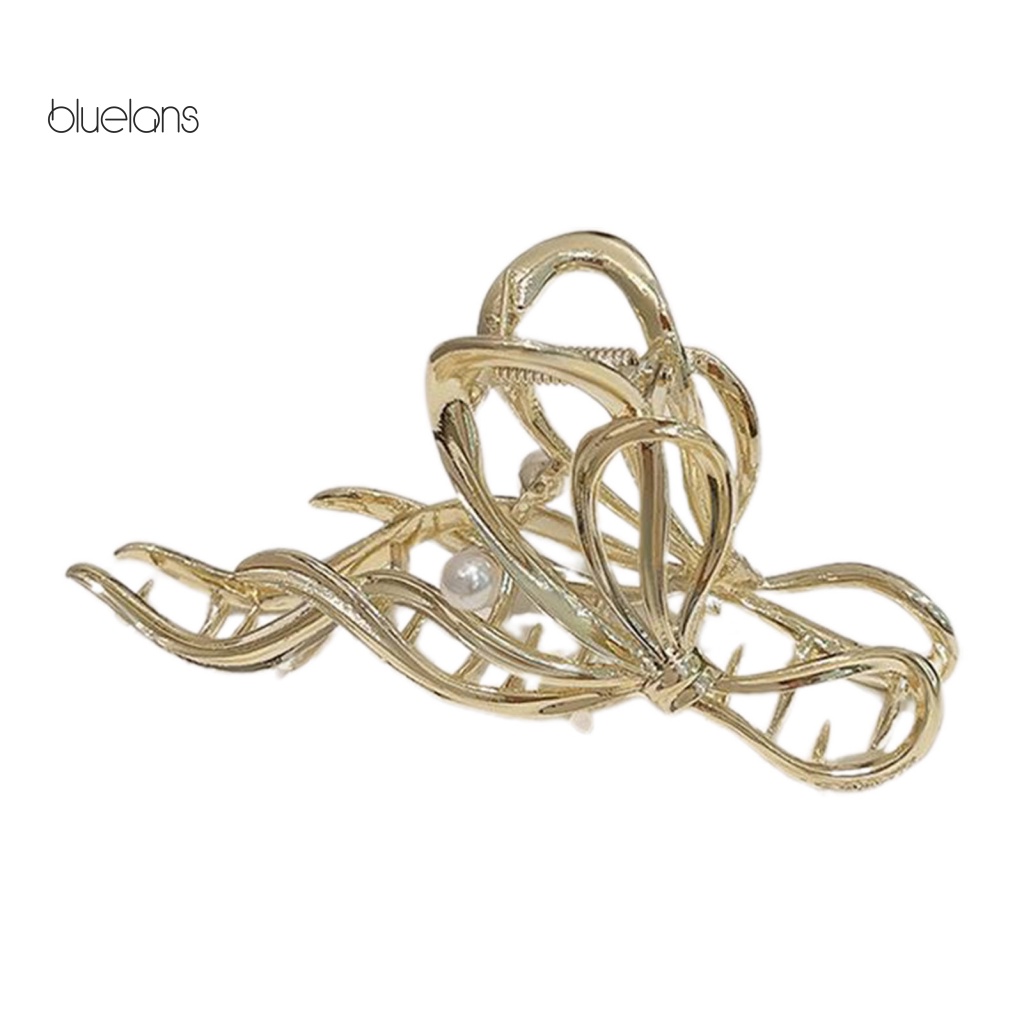 Bluelans Kẹp Tóc Càng Cua / Ngôi Sao / Nơ Bằng Kim Loại Kiểu Gợn Sóng Hình Học