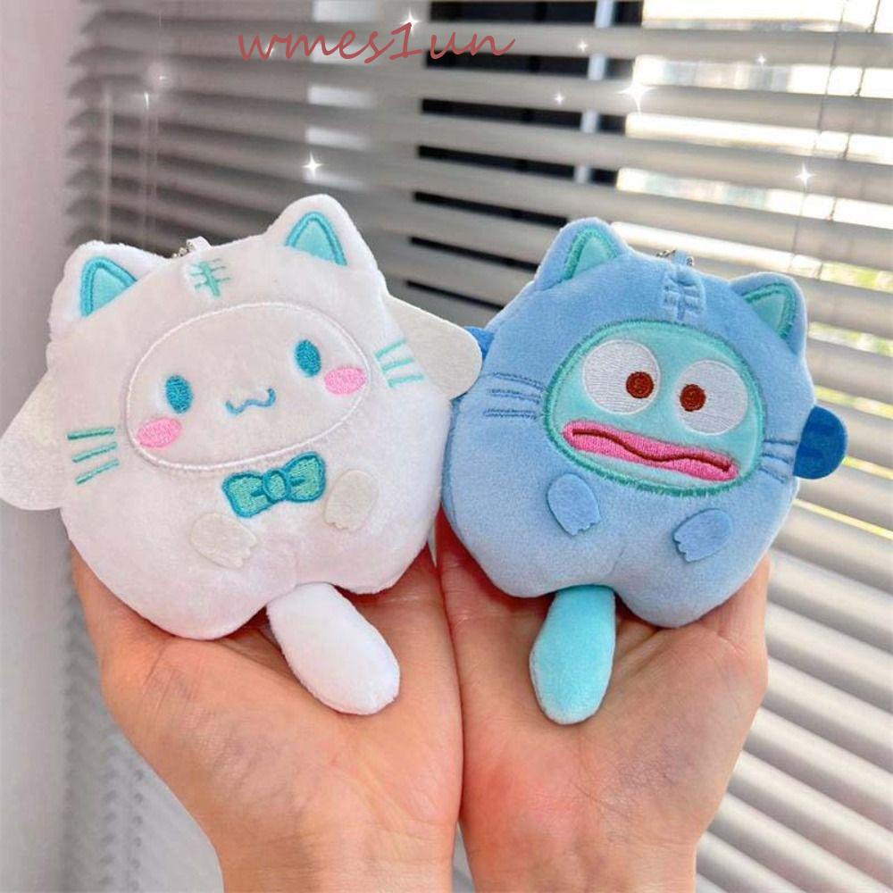 WMES15H Móc Chìa Khóa Hình Chú Chó Cinnamon Nhồi Bông Dễ Thương Dùng Làm Quà Tặng