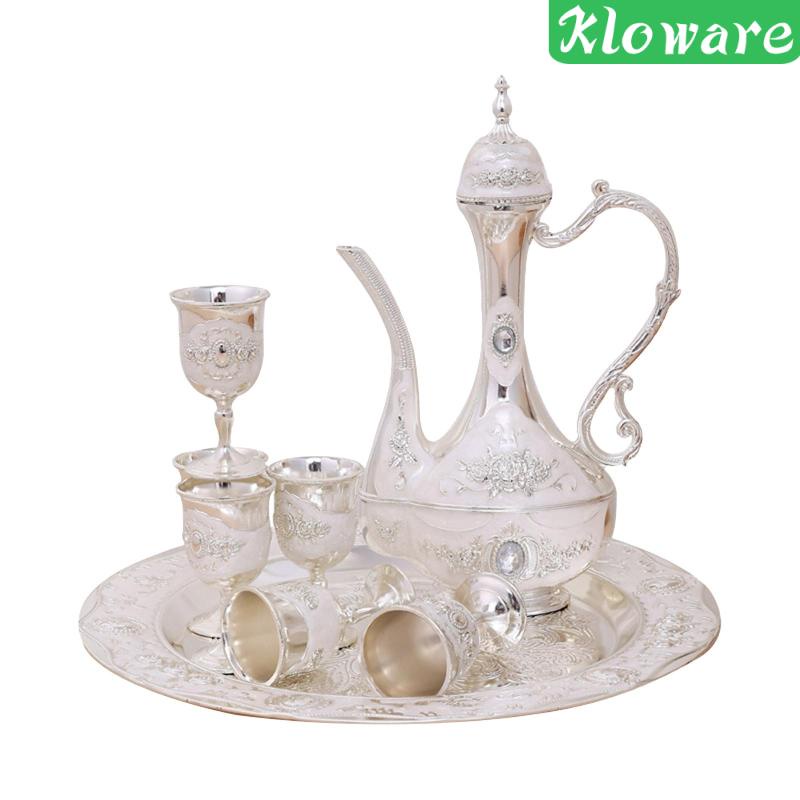 Bộ 6 Tách Cà Phê Kim Loại Phong Cách Vintage Thổ Nhĩ Kỳ