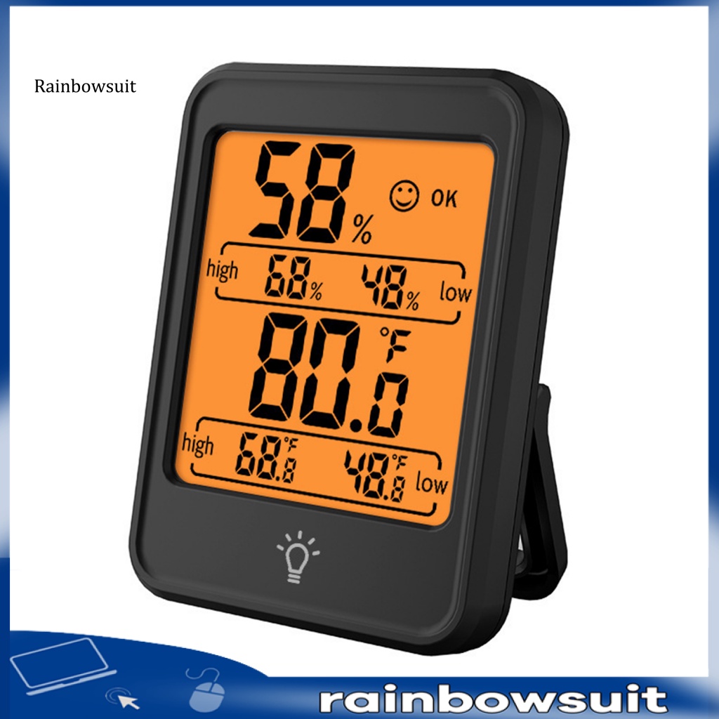 Đồng Hồ Đo Nhiệt Độ Và Độ Ẩm MC41 Màn Hình LCD Kỹ Thuật Số Có Đèn Nền Dành Cho Phòng Em Bé