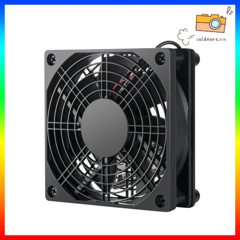 Quạt Làm Mát Bộ Định Tuyến Im Lặng Cho Vỏ Máy Tính Giàn Khoan Khai Thác Bộ Làm Mát CPU Quạt Làm Mát Máy Tính DC 5V Nguồn USB 120Mm Quạt Làm Mát