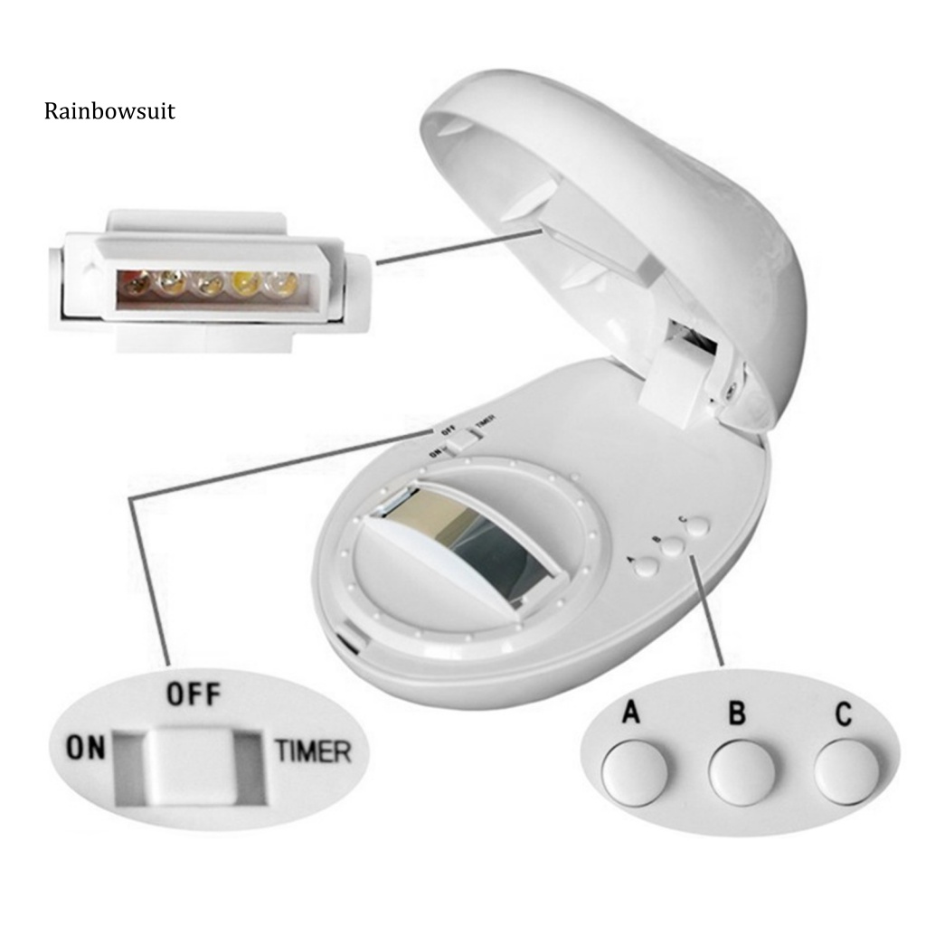 Đèn Chiếu Cầu Vồng ABS RGB Năng Lượng Thấp Hình Quả Trứng Sáng Tạo Dành Cho Phòng Ngủ