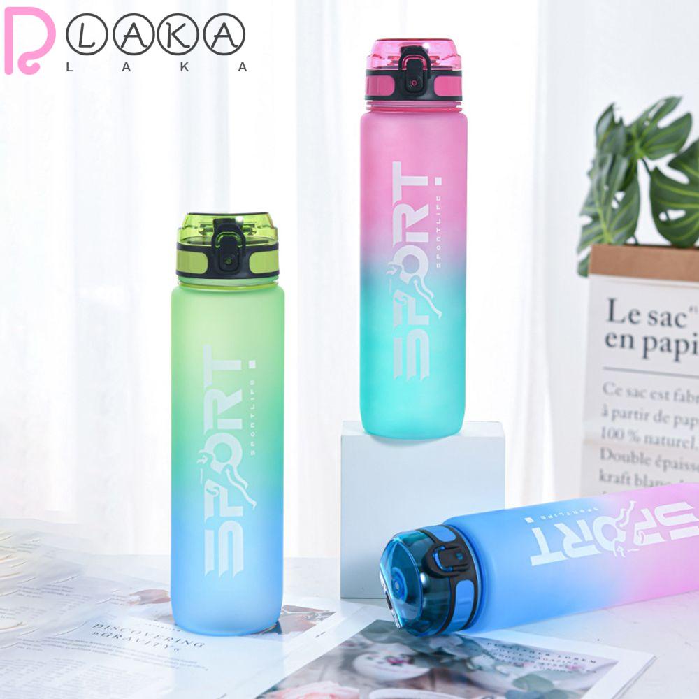 LAKAMIER Bình Nước Màu Gradient Có Thang Đo Tiện Lợi Dành Cho Bé