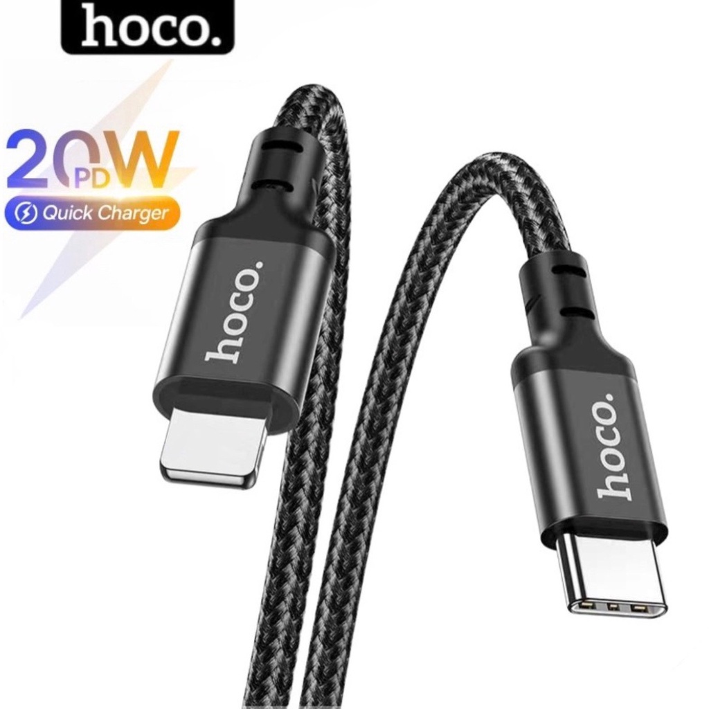 Cáp sạc Hoco X89 sạc nhanh dây dù bện dài 1M cho Smartphone đen Linkeetech
