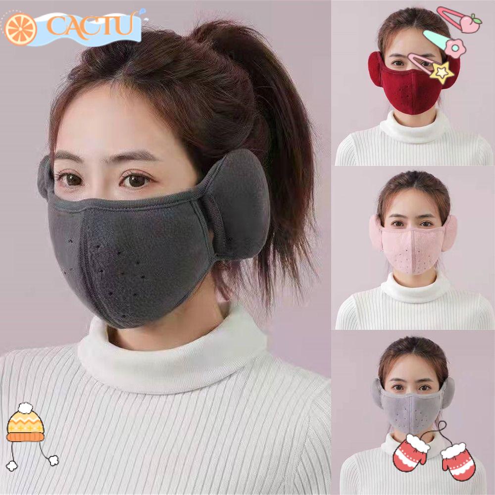 CACTU Khẩu Trang Giữ Ấm Tai Chống Lạnh Thoáng Khí