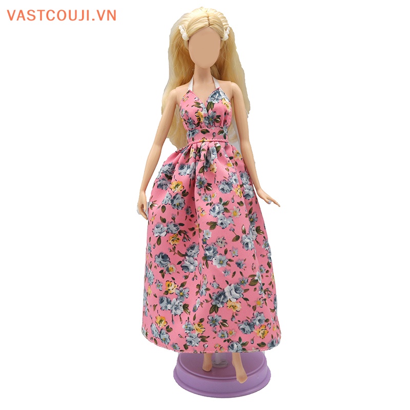 1 Đầm Hai Dây Họa Tiết Hoa Xinh Xắn Cho Búp Bê VASTJI