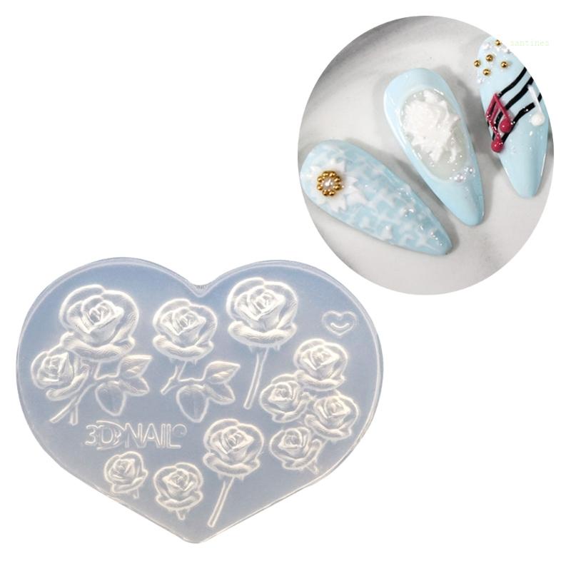 Khuôn Tạo Hình Trang Trí Móng Tay 3D DIY